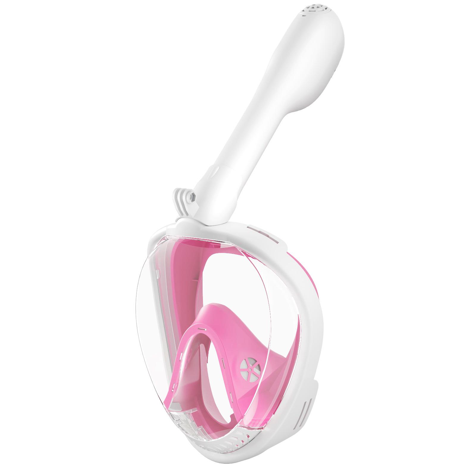Комплект полнолицевой силиконовой маски для снорклинга с панорамным обзором и водонепроницаемым дизайном S/M Adult Small for Women and Children 10+ белый/розовый
Комплект полнолицевой силиконовой маски для снорклинга с панорамным обзором и водонепроницаемым дизайном S/M Adult Small for Women and Children 10+ белый/розовый