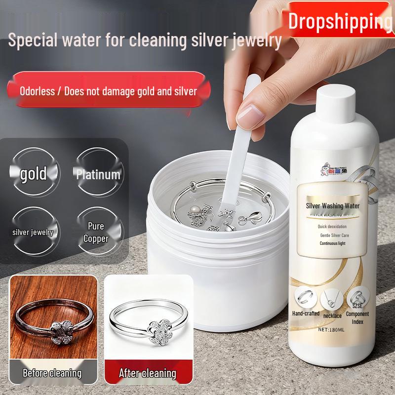 Sterling Silver Jewelry Cleaner Spray - Anti-Oxidation for Necklace & Earring Maintenance 180ml Cleaner (without towel)
Sterling Silver Jewelry Cleaner Spray - Anti-Oxidation for Necklace & Earring Maintenance 180ml Cleaner (without towel)