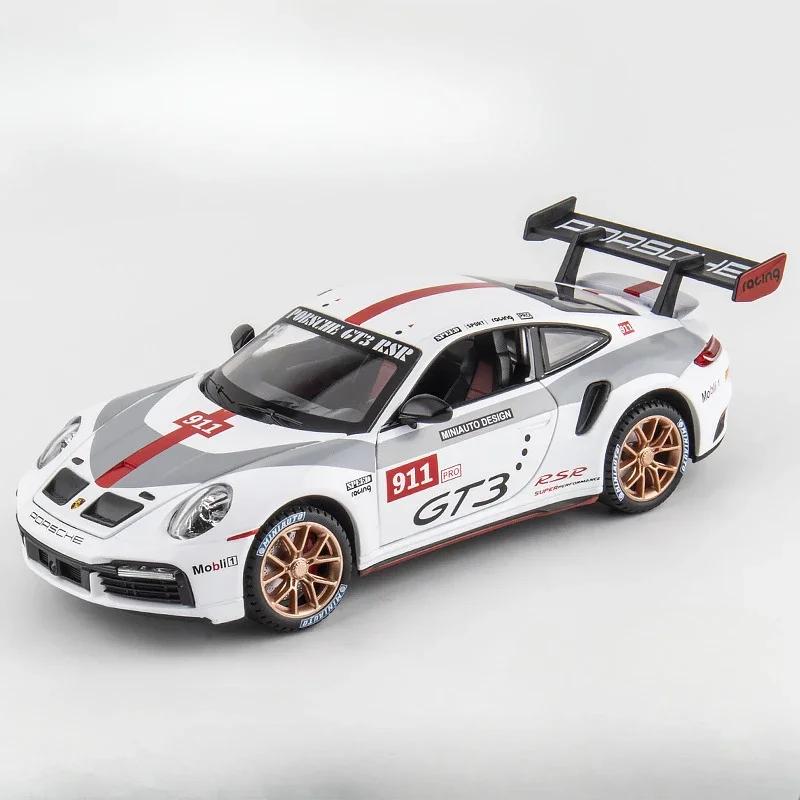 1:24 Alloy Porsche 911 GT3 RSR Sports Cars Diecast Miniature Models Toy with Sound Light Pull Back Vehicle Boys Collection Gifts сірий
1:24 Alloy Porsche 911 GT3 RSR Sports Cars Diecast Miniature Models Toy with Sound Light Pull Back Vehicle Boys Collection Gifts сірий