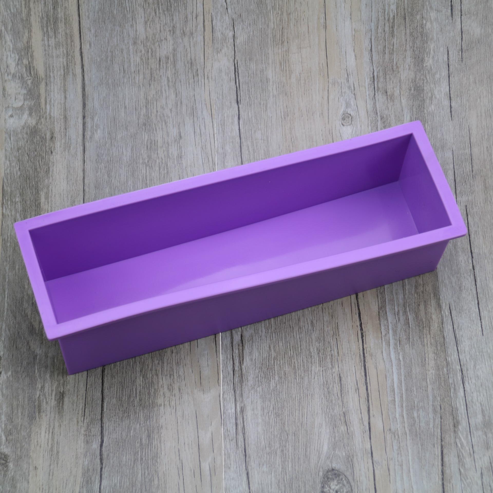 Прямоугольная силиконовая форма для мыла с деревянной коробкой для домашнего холодного процесса
