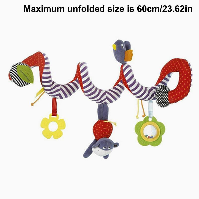 Plush Bed Hanging Cute Plush Spiral Baby Toy Stroller Crib Hanging Toy With Rattle Mirror Teether Born Infant Sensory Play
Plush Bed Hanging Cute Plush Spiral Baby Toy Stroller Crib Hanging Toy With Rattle Mirror Teether Born Infant Sensory Play
