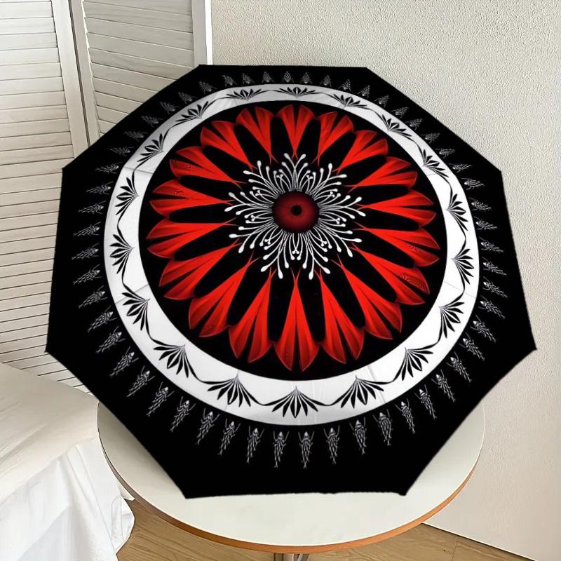 1pc Red Flower Mandala Pattern Umbrella with Plastic Handle,Suitable for All Seasons Home Travel Outdoor UmbrellaDD1737
1pc Red Flower Mandala Pattern Umbrella with Plastic Handle,Suitable for All Seasons Home Travel Outdoor UmbrellaDD1737