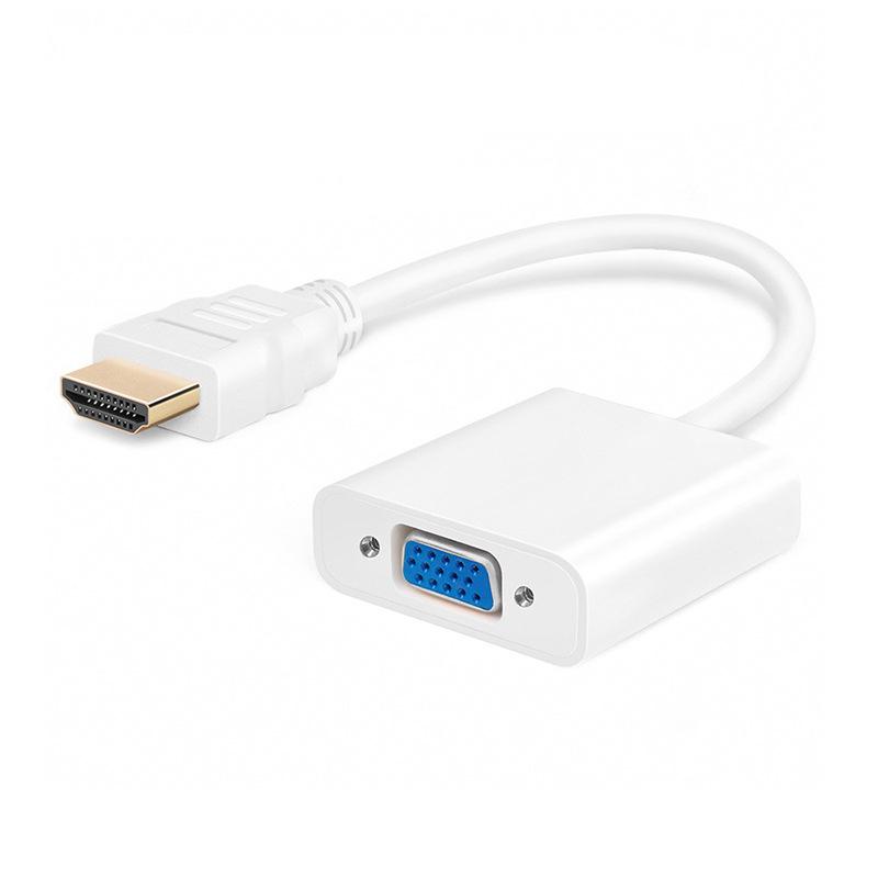 HDMI to VGA Converter Cable with Audio and Power Adapter Standard
HDMI to VGA Converter Cable with Audio and Power Adapter Standard