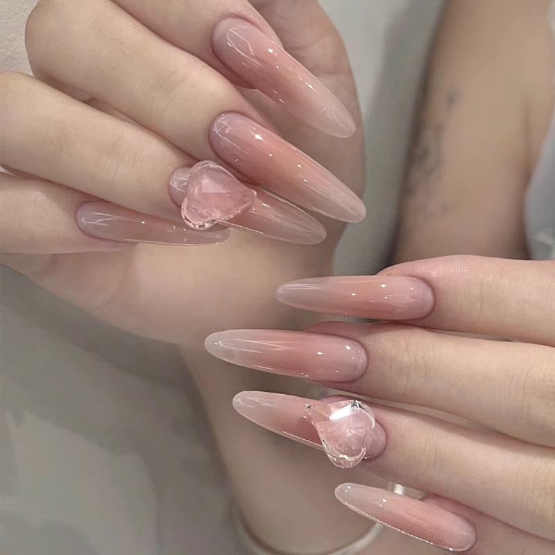 Heart Rhinestone Wearable Nails - Handmade High-End Manicure Patches Handmade Nails M - 10 pcs/bag
Heart Rhinestone Wearable Nails - Handmade High-End Manicure Patches Handmade Nails M - 10 pcs/bag