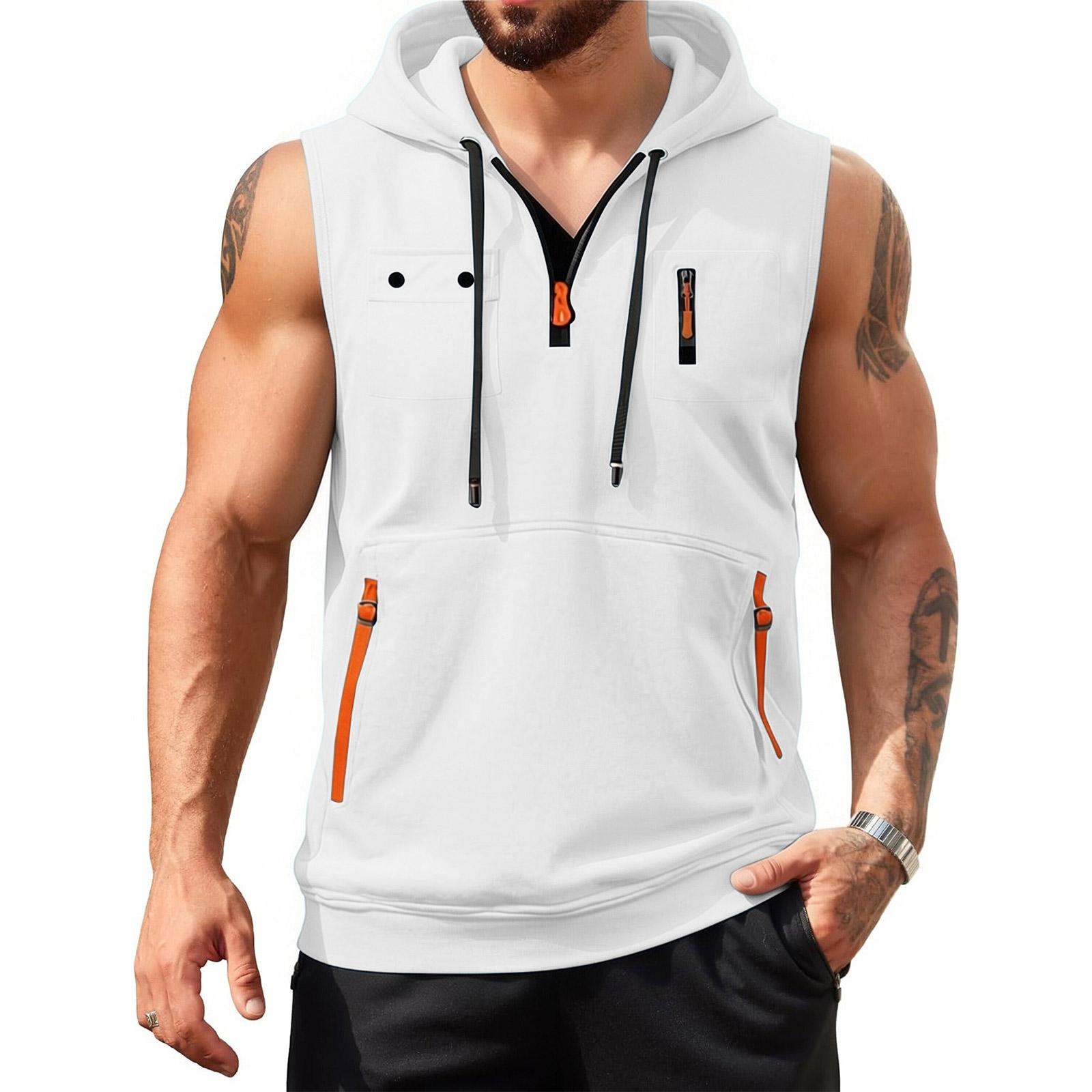 Men s Pullover Hooded Pocket Vest XL білий
Men s Pullover Hooded Pocket Vest XL білий