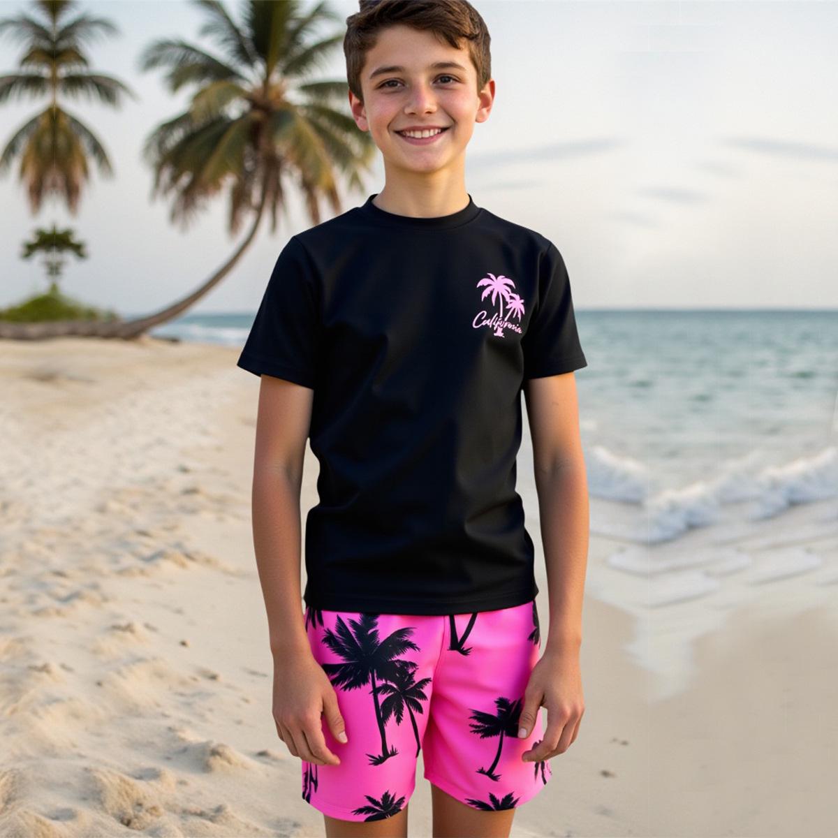 2025 New Style Quick-Dry Coconut Tree Swimwear for Kids - Medium & Large Sizes, Short-Sleeve Beach Shorts 10 Years чорний
2025 New Style Quick-Dry Coconut Tree Swimwear for Kids - Medium & Large Sizes, Short-Sleeve Beach Shorts 10 Years чорний