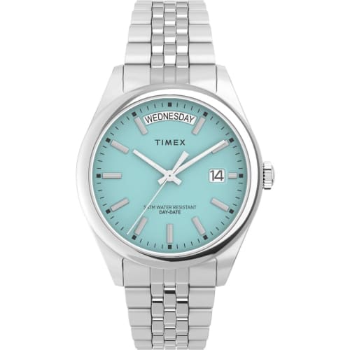 Timex Women s Legacy 36mm Watch, Silver Tone/Blue. One Size, 36mm Legacy Day and Date.
Timex Women s Legacy 36mm Watch, Silver Tone/Blue. One Size, 36mm Legacy Day and Date.