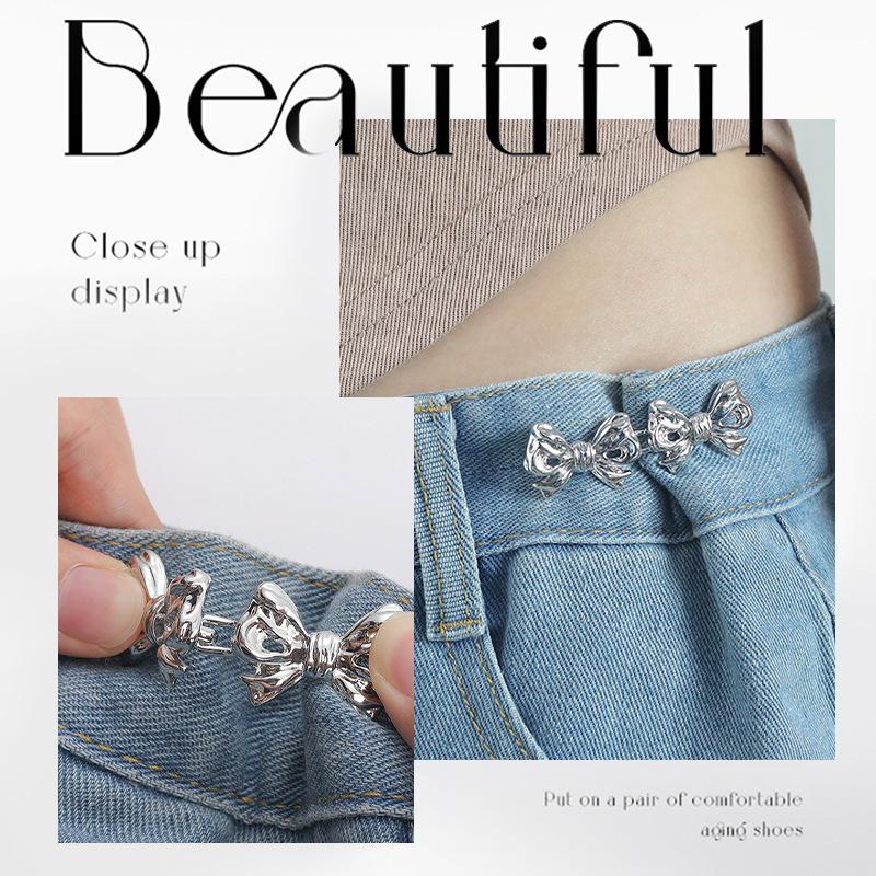 Cartoon Waist-cinching Button, No-drill Adjustable Tightness Pin One Size срібний
Cartoon Waist-cinching Button, No-drill Adjustable Tightness Pin One Size срібний