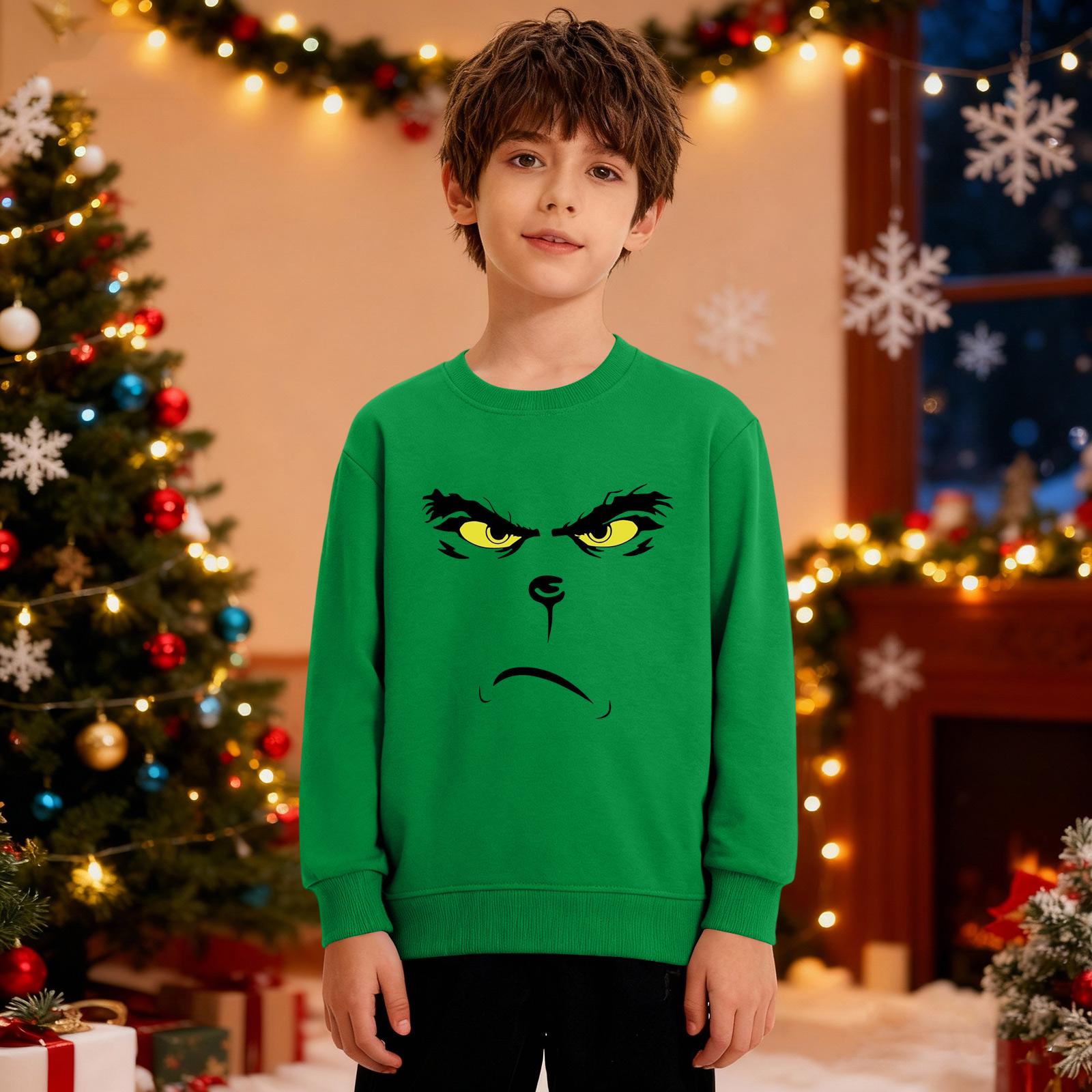 Рождественский свитшот для мальчиков и девочек, уродливая рождественская футболка, свитшот с круглым вырезом, для малышей, с длинным рукавом, пуловер, наряд, топы 130 зелёный
Рождественский свитшот для мальчиков и девочек, уродливая рождественская футболка, свитшот с круглым вырезом, для малышей, с длинным рукавом, пуловер, наряд, топы 130 зелёный