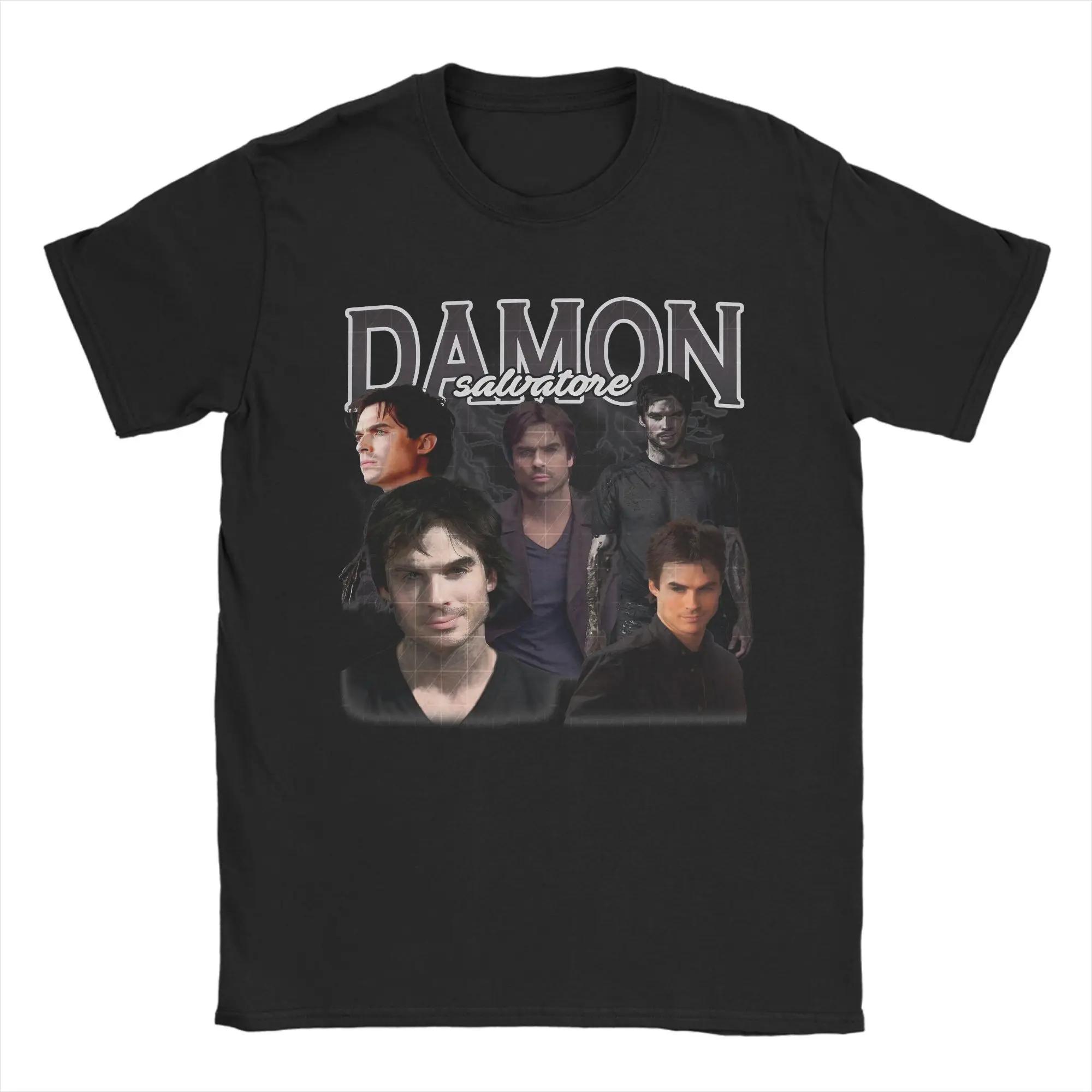 Men T-Shirts The Vampire Diaries Damon Salvatore Funny Cotton Tee Shirt Short Sleeve TV Series T Shirts Merchandise Classic XXXL чорний
Men T-Shirts The Vampire Diaries Damon Salvatore Funny Cotton Tee Shirt Short Sleeve TV Series T Shirts Merchandise Classic XXXL чорний