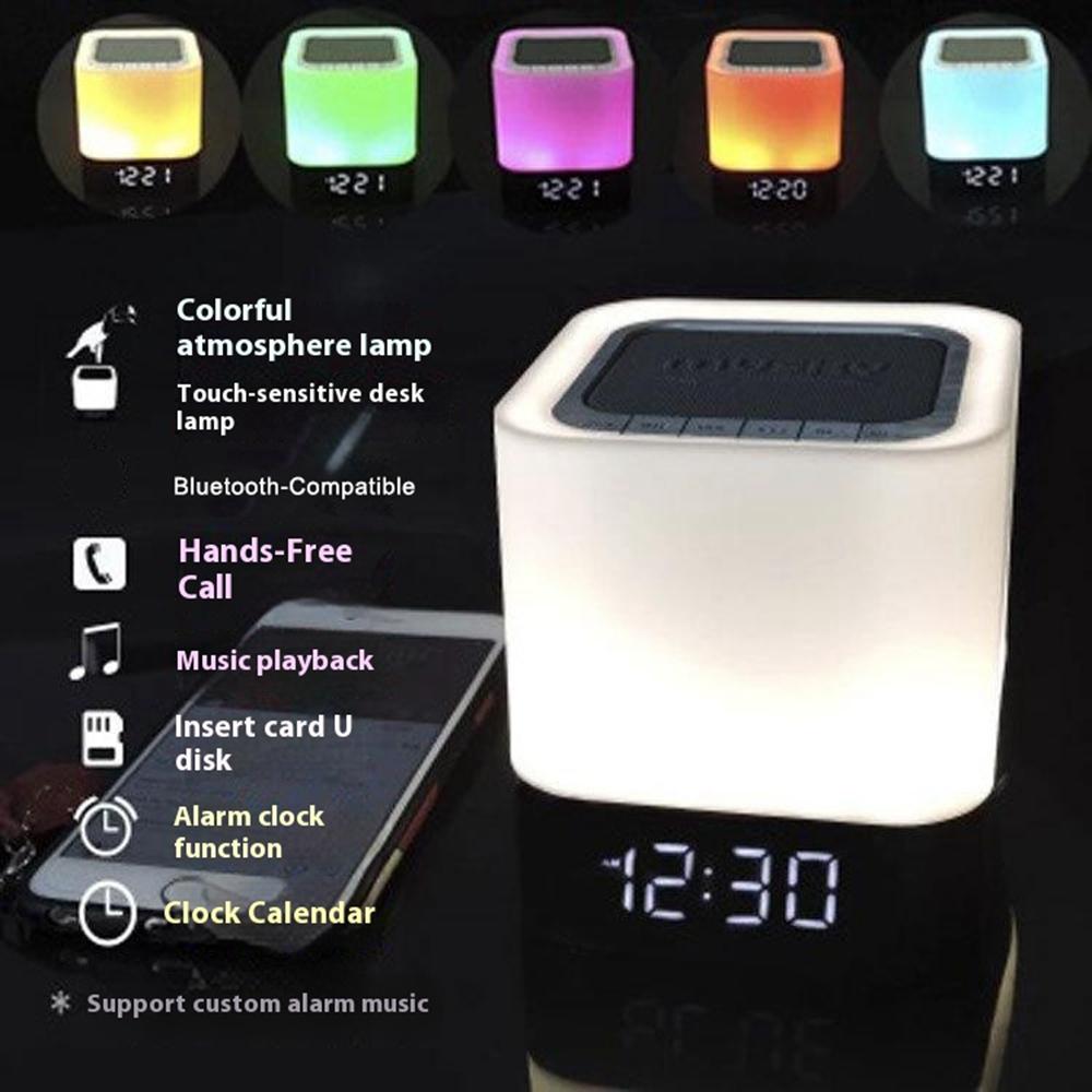MUSKY DY28P 3 Level LED Lighting Bluetooth-Compatible Speaker Touch Control Night Light with Alarm Clock A
MUSKY DY28P 3 Level LED Lighting Bluetooth-Compatible Speaker Touch Control Night Light with Alarm Clock A