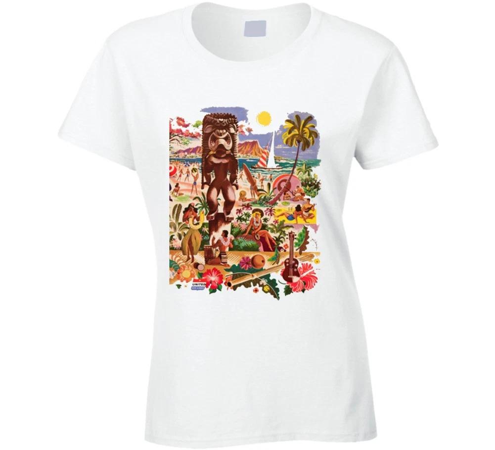 White Retro Tiki Hawaiian T-shirt Holiday Hawaii Vintage Tee 50s Travel Ad Isle XL
White Retro Tiki Hawaiian T-shirt Holiday Hawaii Vintage Tee 50s Travel Ad Isle XL