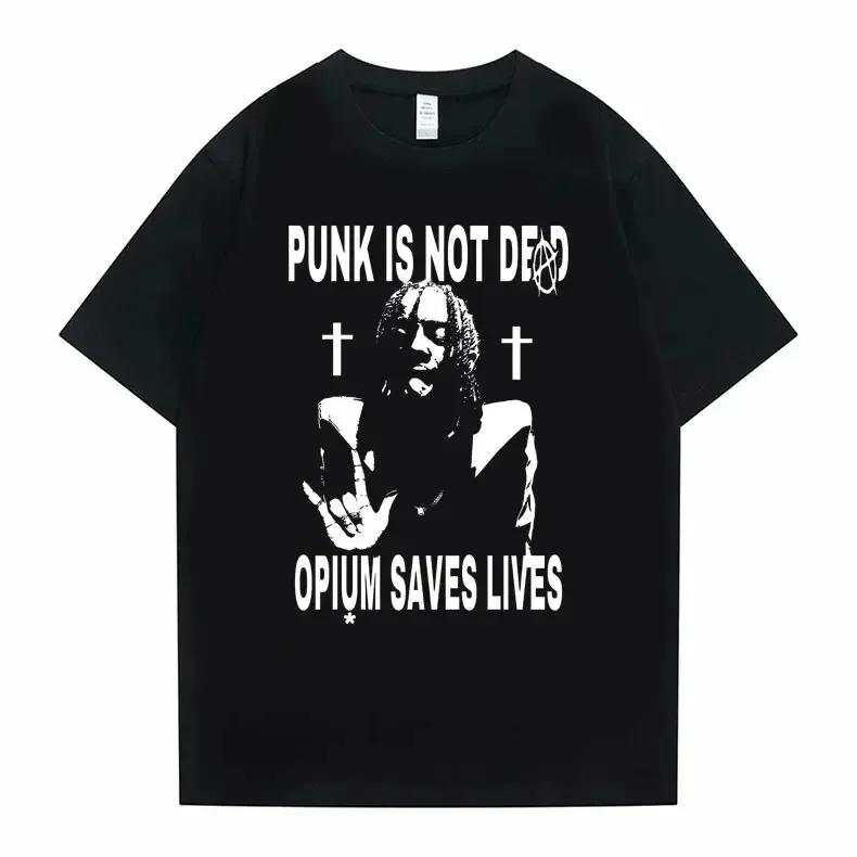 Hip Hop Oversized Playboi Carti Punk Is Not Ded Opium Saves Lives Print Tshirt Men Women Casual Loose T Shirt Men s Black Tees XXXXXL
Hip Hop Oversized Playboi Carti Punk Is Not Ded Opium Saves Lives Print Tshirt Men Women Casual Loose T Shirt Men s Black Tees XXXXXL