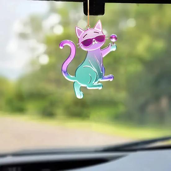 Yousheng 1/6Pcs Sunglasses Cat Suncatcher Decoration Indoor Outdoor Garden Wall Window Hanging Cartoon Kitten Ornament 2D Flat Acrylic Animal Pendant A
Yousheng 1/6Pcs Sunglasses Cat Suncatcher Decoration Indoor Outdoor Garden Wall Window Hanging Cartoon Kitten Ornament 2D Flat Acrylic Animal Pendant A
