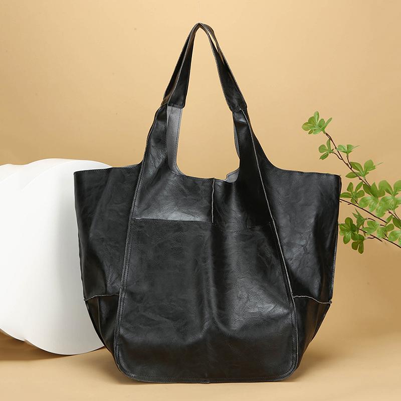 Ретро Супер Большая Сумка Через Плечо Женская Однотонная Сумка-Тоут из Мягкой Кожи Повседневная Сумка-Шоппер Под Мышку 60x25x38cm чёрный
Ретро Супер Большая Сумка Через Плечо Женская Однотонная Сумка-Тоут из Мягкой Кожи Повседневная Сумка-Шоппер Под Мышку 60x25x38cm чёрный