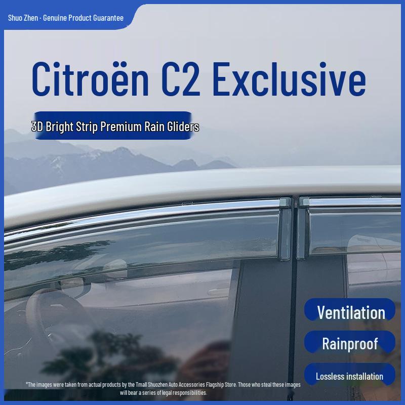 Citroen C2 Sun and Rain Visor Window Shield Rainproof Strip Standard
Citroen C2 Sun and Rain Visor Window Shield Rainproof Strip Standard