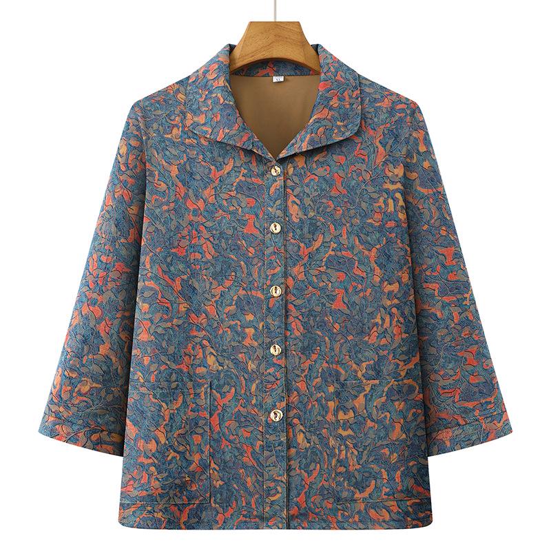 Stylish Loose Plus Size Spring/Autumn Top for Middle-aged Women XL (recommended for 45-52.5 kg) синий
Stylish Loose Plus Size Spring/Autumn Top for Middle-aged Women XL (recommended for 45-52.5 kg) синий