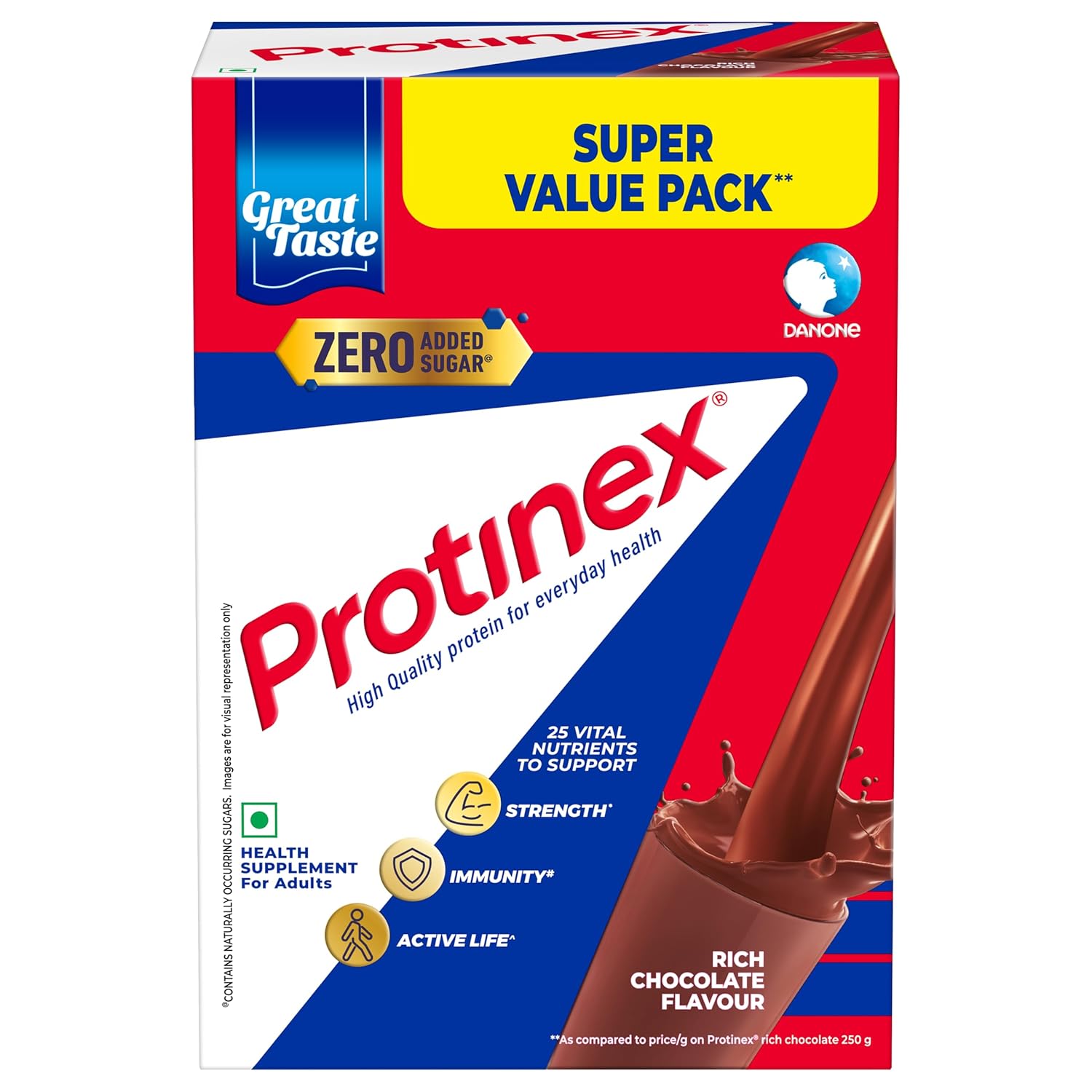 Protinex Насичений Шоколад Поживна Білкова Суміш для Дорослих 1 кг BIB з 25 Життєво Важливими Поживильними Речовинами для Сили та Імунітету
Protinex Насичений Шоколад Поживна Білкова Суміш для Дорослих 1 кг BIB з 25 Життєво Важливими Поживильними Речовинами для Сили та Імунітету