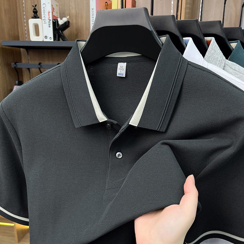 Men s Silk Cotton Short Sleeve Polo Shirt - Light Business Casual Lapel T-Shirt 4XL
Men s Silk Cotton Short Sleeve Polo Shirt - Light Business Casual Lapel T-Shirt 4XL