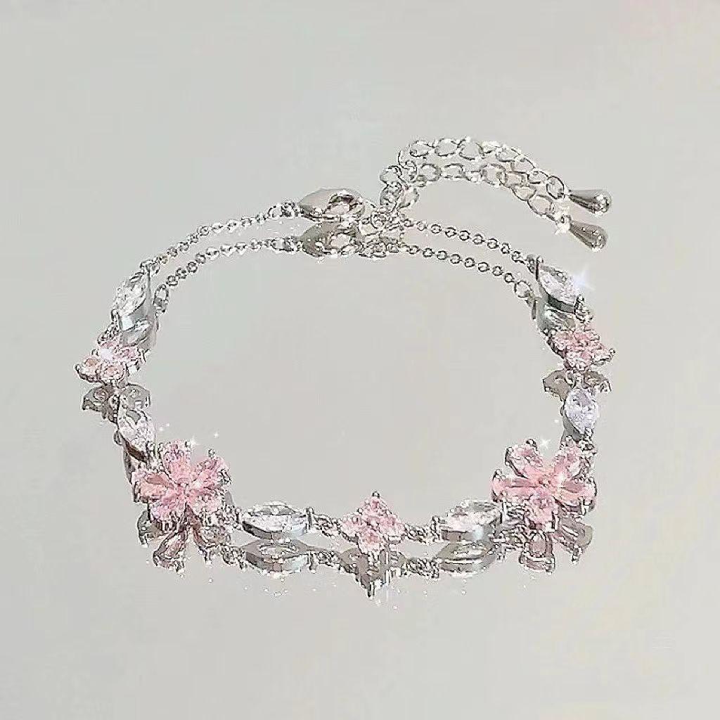 Zinc Alloy Bracelet Sparkling Zircon Flower Bracelet Handmade Bracelet Alloy For Daily Wear Fashion Accessory Party розовый
Zinc Alloy Bracelet Sparkling Zircon Flower Bracelet Handmade Bracelet Alloy For Daily Wear Fashion Accessory Party розовый