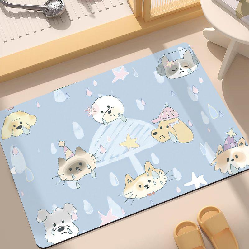 Creative small animals household bathroom floor mat toilet door personalized soft cushion diatom mud cartoon absorbent floor mat 40X60cm 15.7X23.6in
Creative small animals household bathroom floor mat toilet door personalized soft cushion diatom mud cartoon absorbent floor mat 40X60cm 15.7X23.6in