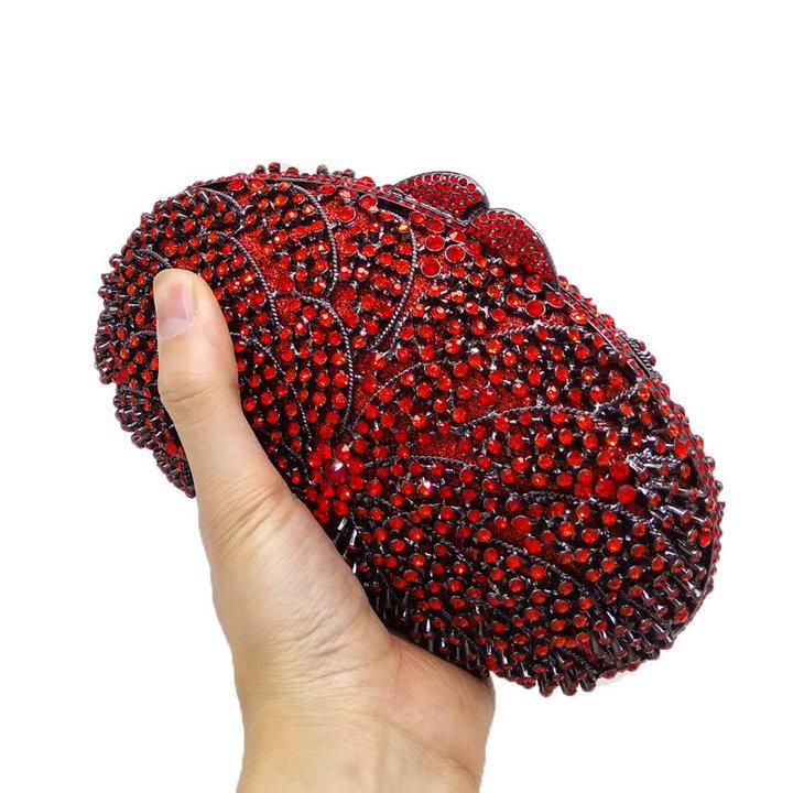 Boutique De FGG Red Ruby Flower Clutch Women Evening Bags Wedding Party Dinner Rhinestone Handbag and Purses Small
Boutique De FGG Red Ruby Flower Clutch Women Evening Bags Wedding Party Dinner Rhinestone Handbag and Purses Small