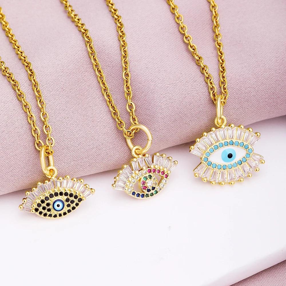 Турецкое ожерелье Lucky Evil Eye CZ, женское ожерелье с 4 стильными глазами, женское очарование, модное эмалированное ожерелье из нержавеющей стали, ювелирное изделие, подарок
Турецкое ожерелье Lucky Evil Eye CZ, женское ожерелье с 4 стильными глазами, женское очарование, модное эмалированное ожерелье из нержавеющей стали, ювелирное изделие, подарок
