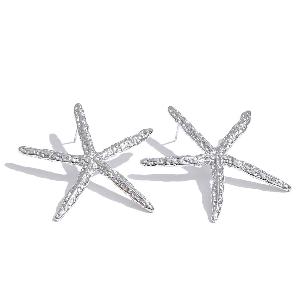 Yhpup Ocean Style Stainless Steel Big Starfish Stud Earrings Waterproof Fashion Summer Jewelry for Women Wholesale
Yhpup Ocean Style Stainless Steel Big Starfish Stud Earrings Waterproof Fashion Summer Jewelry for Women Wholesale