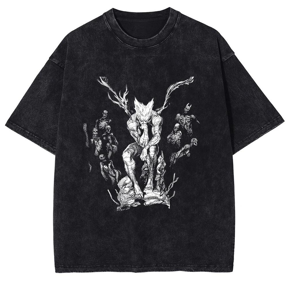 Vintage Washed Black OnePunch Unisex Garou Oversized TShirt Front White LineArt Style Garou Graphic (Dynamic Cracked Texture) S
Vintage Washed Black OnePunch Unisex Garou Oversized TShirt Front White LineArt Style Garou Graphic (Dynamic Cracked Texture) S