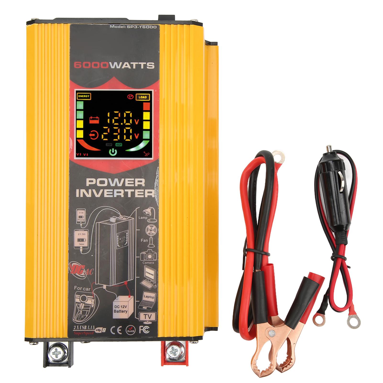 Modified Sine Inverter Vehicle Solar Inverter with LCD Display Screen USB 12V to 220V
Modified Sine Inverter Vehicle Solar Inverter with LCD Display Screen USB 12V to 220V