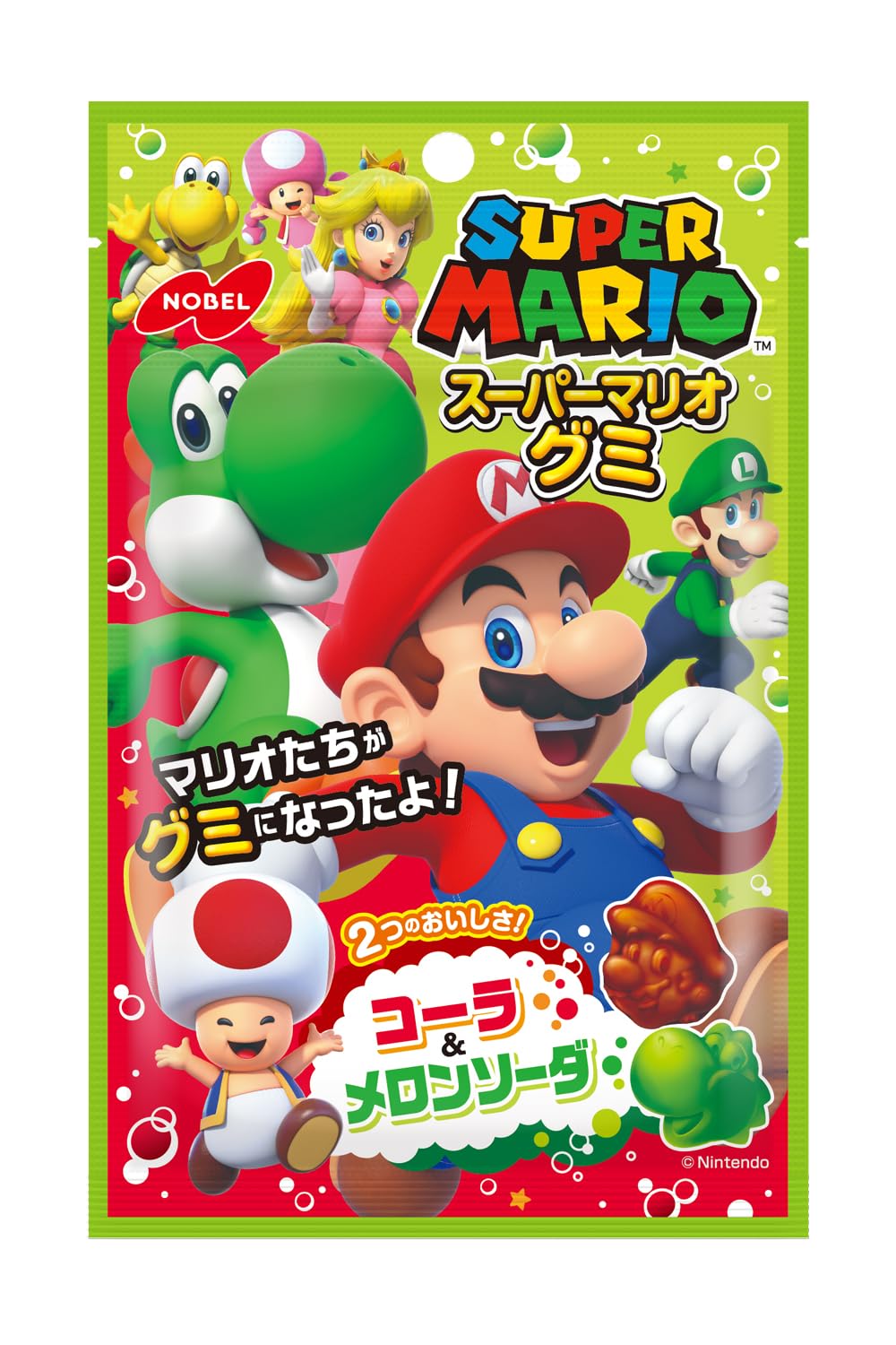 Nobel Seika Super Mario Gummy Cola Melon Soda 50 г x 6 пакетиков &
Nobel Seika Super Mario Gummy Cola Melon Soda 50 г x 6 пакетиков &