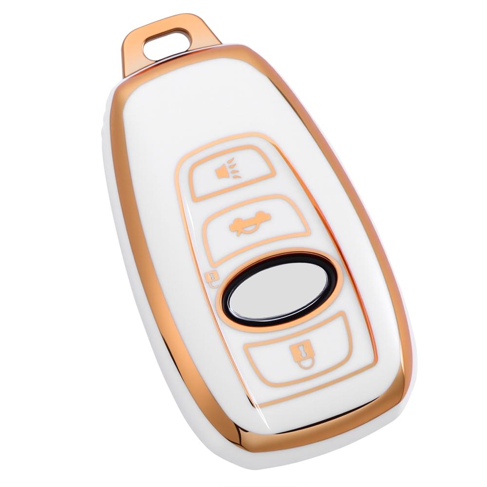 Sleek TPU Key Case for 2025 Subaru Outback Forester Levorg Crosstrek XV Ascent Impreza Legacy Remote Key Fob Shell біле золото кольору
Sleek TPU Key Case for 2025 Subaru Outback Forester Levorg Crosstrek XV Ascent Impreza Legacy Remote Key Fob Shell біле золото кольору