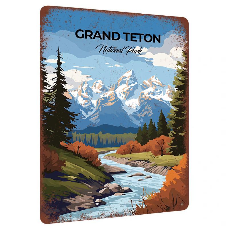 Grand Teton National Park Landscape Metal Wall Art Mountain River Forest Scenery Home Decor 20x30cm(7.8x11.8inch)
Grand Teton National Park Landscape Metal Wall Art Mountain River Forest Scenery Home Decor 20x30cm(7.8x11.8inch)