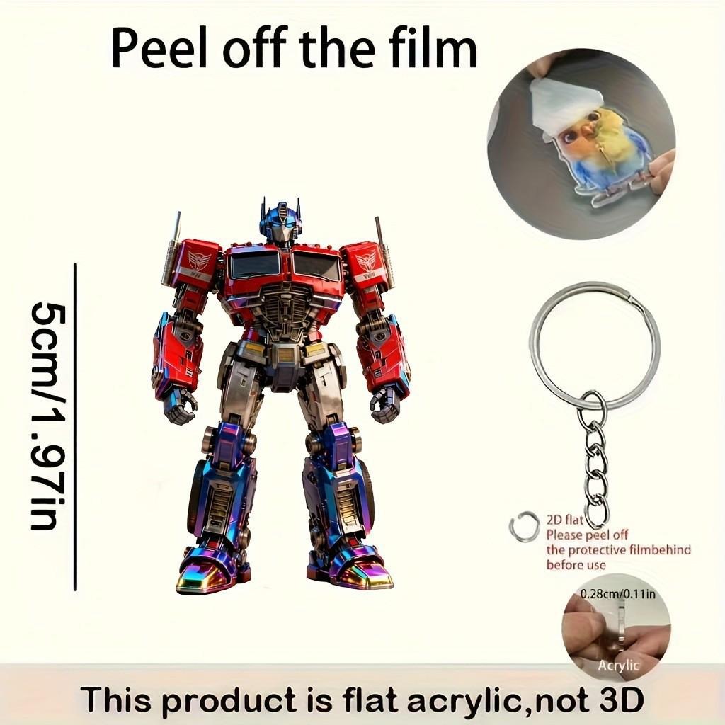 2D Flat Acrylic Optimus Prime Robot Keychain Piece
2D Flat Acrylic Optimus Prime Robot Keychain Piece