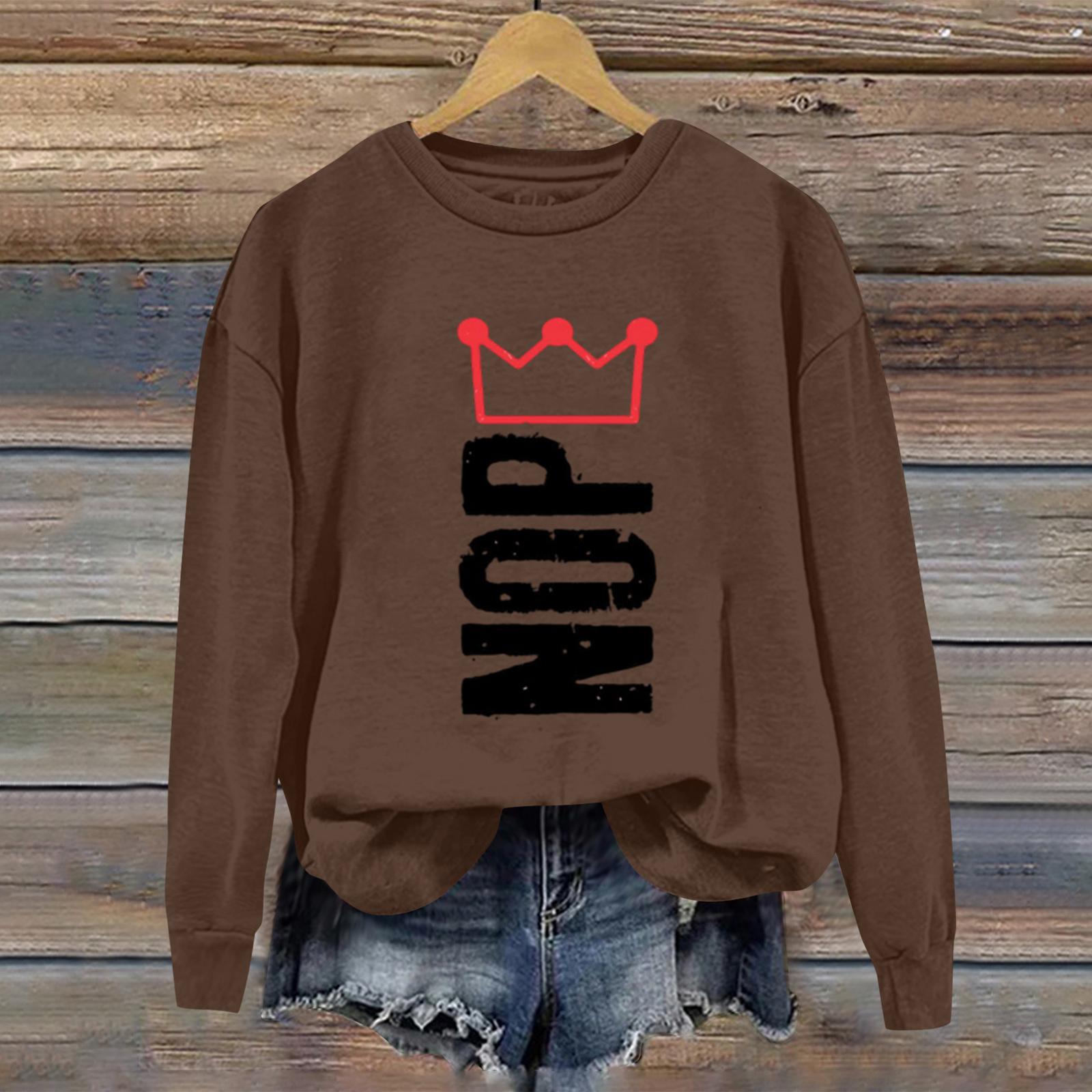Women s Fashion Daily Versatile Casual Sweatshirts Long Sleeve Round Neck Top Sweatshirts M
Women s Fashion Daily Versatile Casual Sweatshirts Long Sleeve Round Neck Top Sweatshirts M