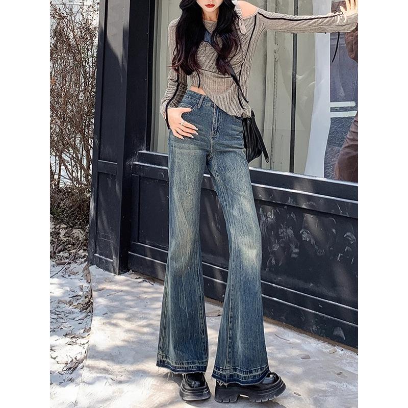 Women s High-Waist Retro Flare Jeans - Plus Size, Washed with Raw Edge, Ideal for Autumn/Spring Fashion. XL
Women s High-Waist Retro Flare Jeans - Plus Size, Washed with Raw Edge, Ideal for Autumn/Spring Fashion. XL