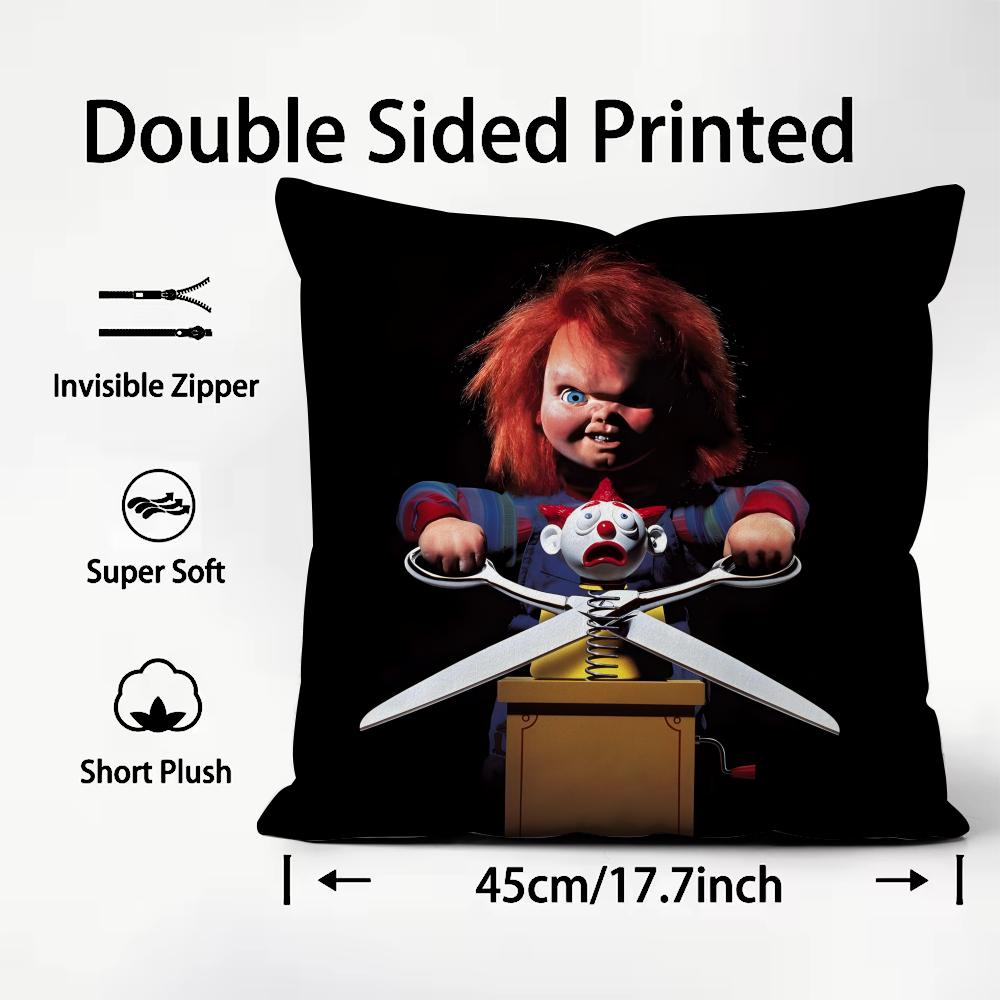CChucky Doll Movie Cushion Cover Plush Fabric Soft DoubleSided Printed Sofa Warm Winter Home Child Gift Pillow Case 30x30cm
CChucky Doll Movie Cushion Cover Plush Fabric Soft DoubleSided Printed Sofa Warm Winter Home Child Gift Pillow Case 30x30cm