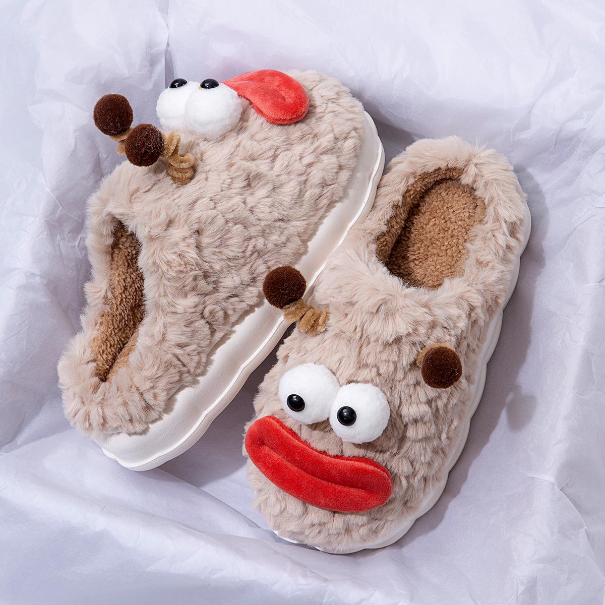 Funny cotton slippers student dormitory cute cartoon wear household cotton slippers 44-45 хакі
Funny cotton slippers student dormitory cute cartoon wear household cotton slippers 44-45 хакі