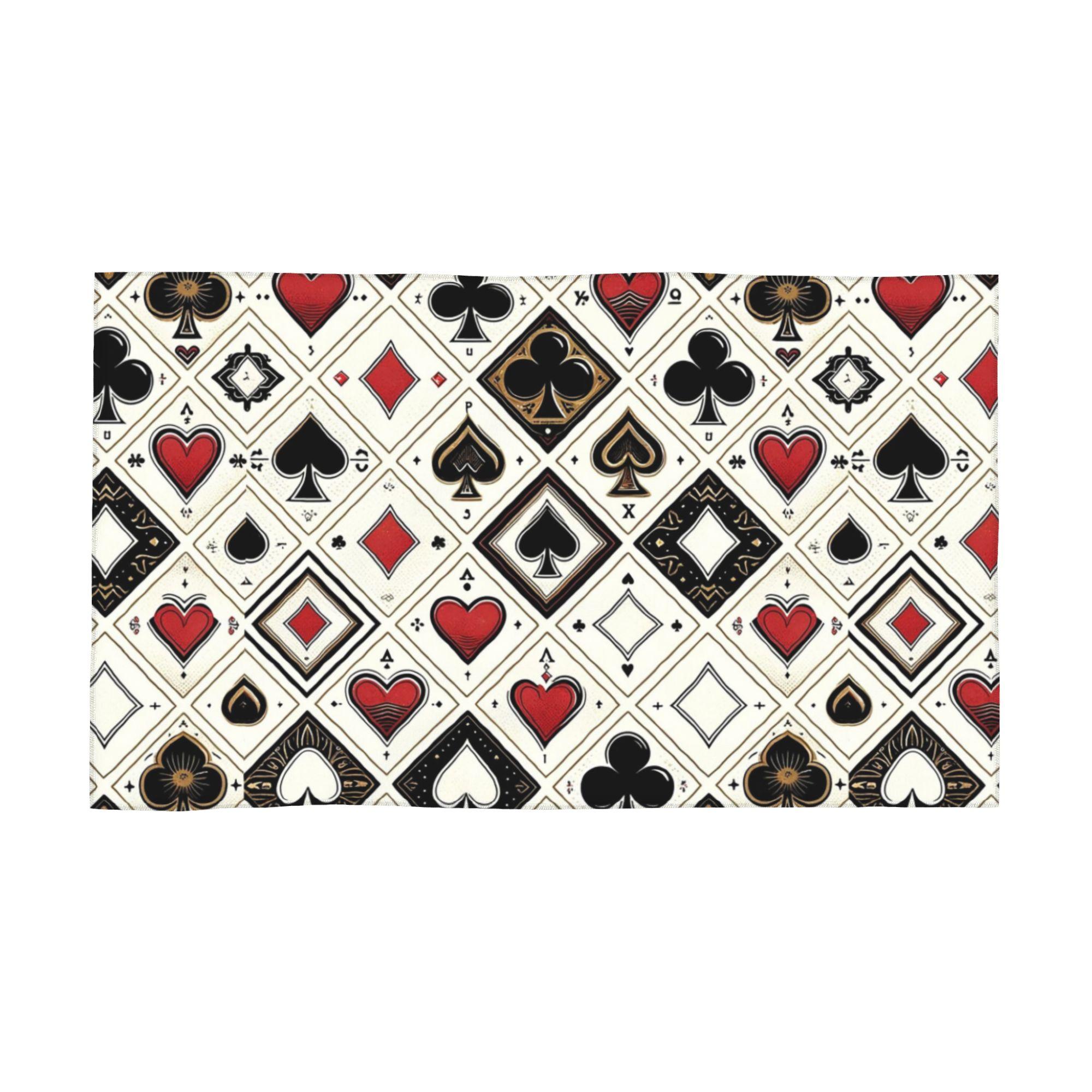 Casino Playing Card Symbols Diamond Heart Spade Clubs Soft Face Towel Quick Dry Pool Bath Cotton Towels Absorbent W40*H60(CM)
Casino Playing Card Symbols Diamond Heart Spade Clubs Soft Face Towel Quick Dry Pool Bath Cotton Towels Absorbent W40*H60(CM)