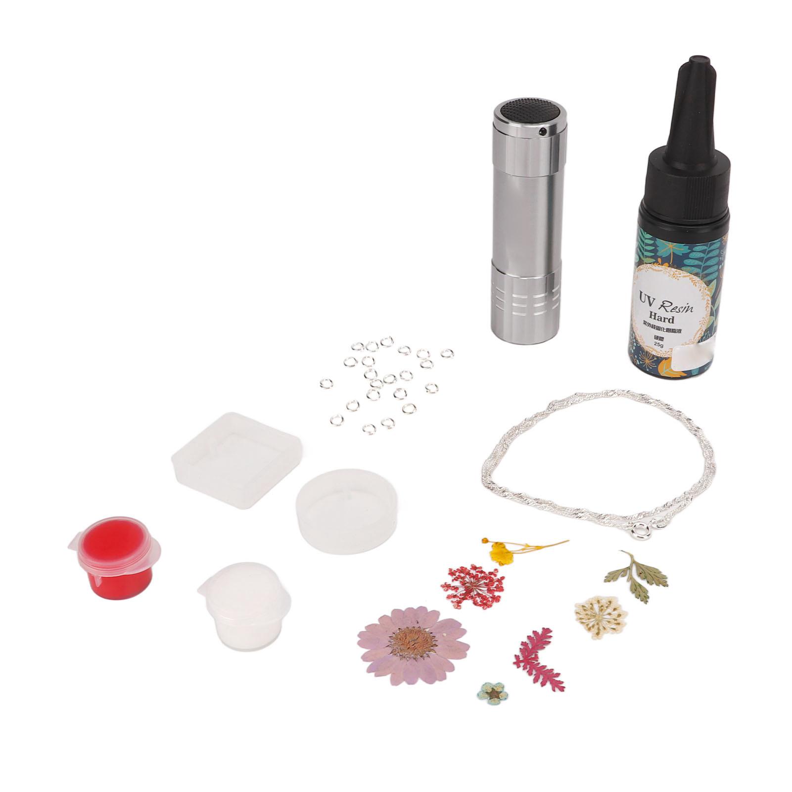 UV Resin Kit with Light Pendant Molds Necklace Pigment Easy Demoulding UV Epoxy Resin Supplies for DIY Jewelry
UV Resin Kit with Light Pendant Molds Necklace Pigment Easy Demoulding UV Epoxy Resin Supplies for DIY Jewelry