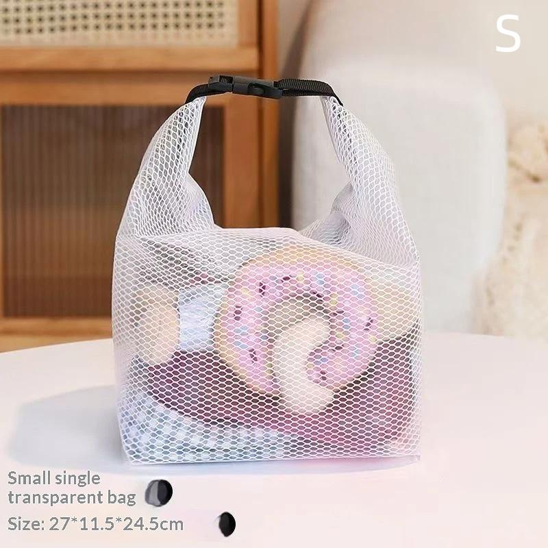 New Mesh Waterproof Cosmetic Bag Portable Portable Cosmetic Storage Bag Large Capacity Transparent Wash Bag Travel Storage Bag S білий
New Mesh Waterproof Cosmetic Bag Portable Portable Cosmetic Storage Bag Large Capacity Transparent Wash Bag Travel Storage Bag S білий