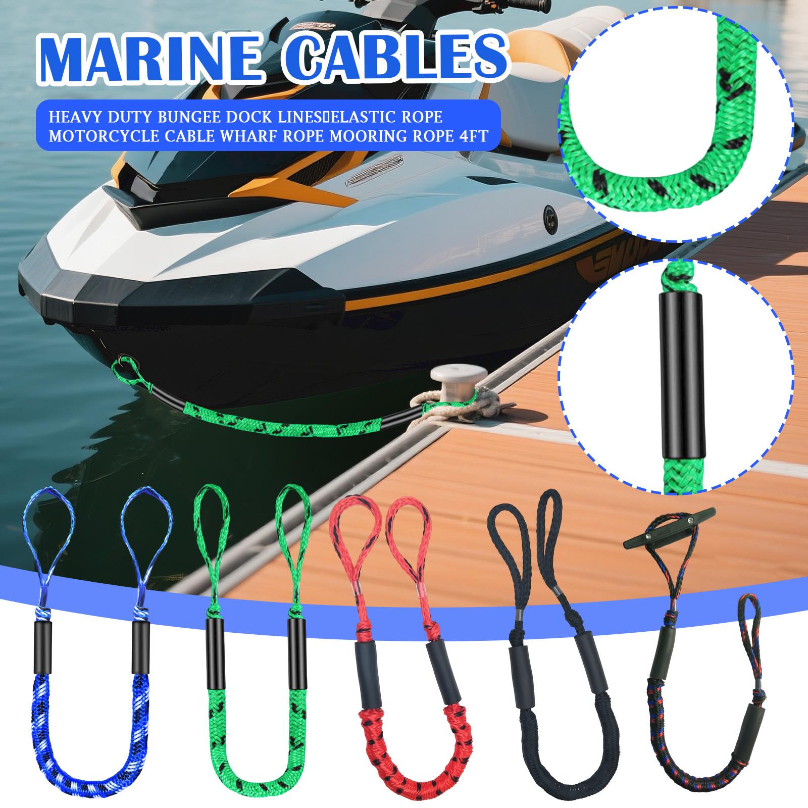 Heavy Duty Bungee Dock Lines,elastic Rope Motorcycle Cable Wharf Rope Mooring Rope 4FT One Size синий
Heavy Duty Bungee Dock Lines,elastic Rope Motorcycle Cable Wharf Rope Mooring Rope 4FT One Size синий