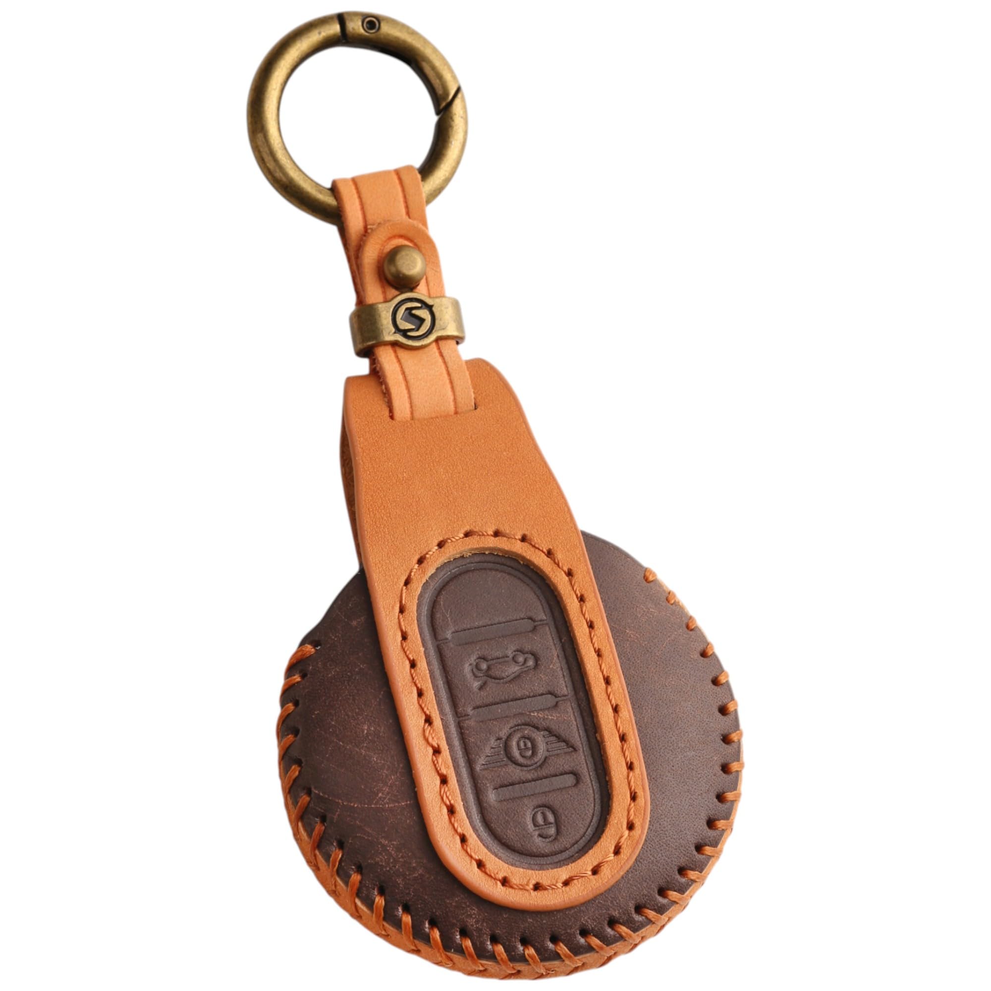 BMW MINI Key Case Genuine Leather Key Cover Mini F Series F60 F56 F55 MINI (tanned leather) коричневый
BMW MINI Key Case Genuine Leather Key Cover Mini F Series F60 F56 F55 MINI (tanned leather) коричневый