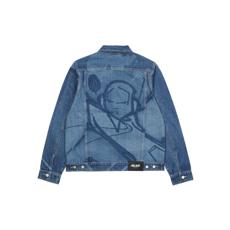 Palace FW21 Ultimo Series Zomby Denim Jacket Stone Wash Cartoon Character Print Unisex Jacket Blue P21D016 L
Palace FW21 Ultimo Series Zomby Denim Jacket Stone Wash Cartoon Character Print Unisex Jacket Blue P21D016 L