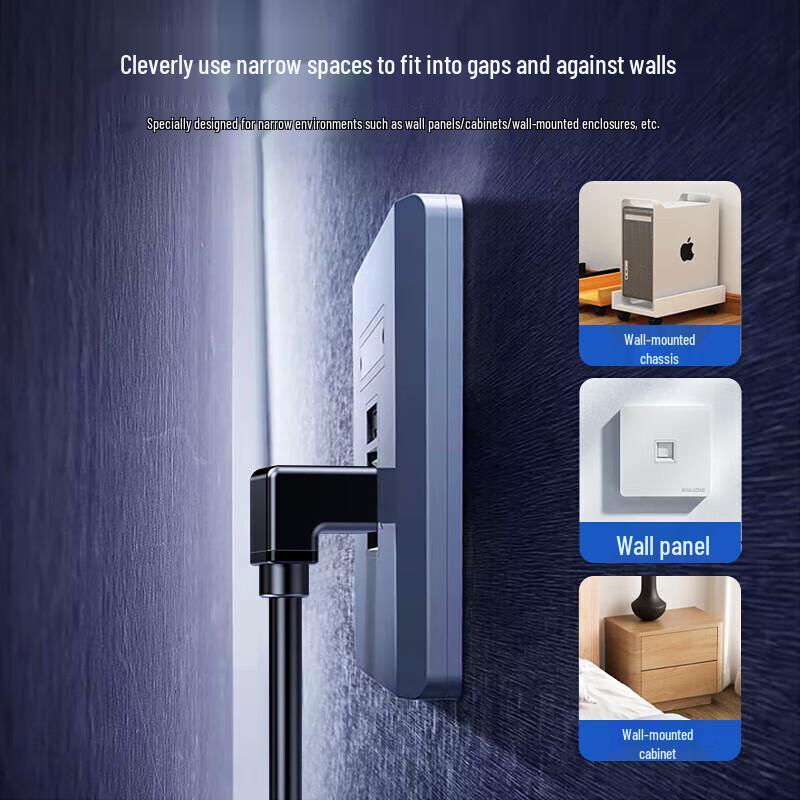 Biaoz Cat6 Gigabit Ethernet Cable with Up-Angled RJ45 Connector
Biaoz Cat6 Gigabit Ethernet Cable with Up-Angled RJ45 Connector