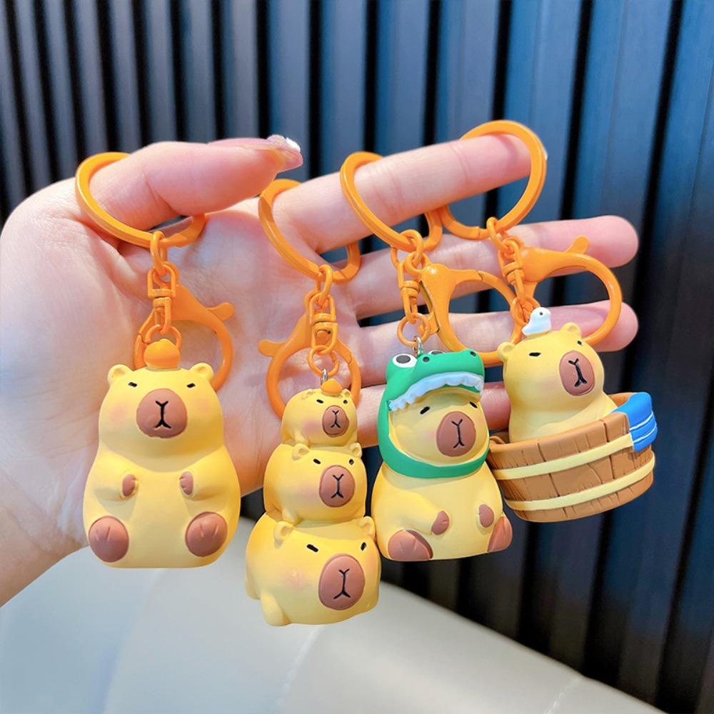 Funny Capybara Keychain Pendant Bathe Cartoon Keyring Bag Pendant Capybara Key Chain Girls style B
Funny Capybara Keychain Pendant Bathe Cartoon Keyring Bag Pendant Capybara Key Chain Girls style B