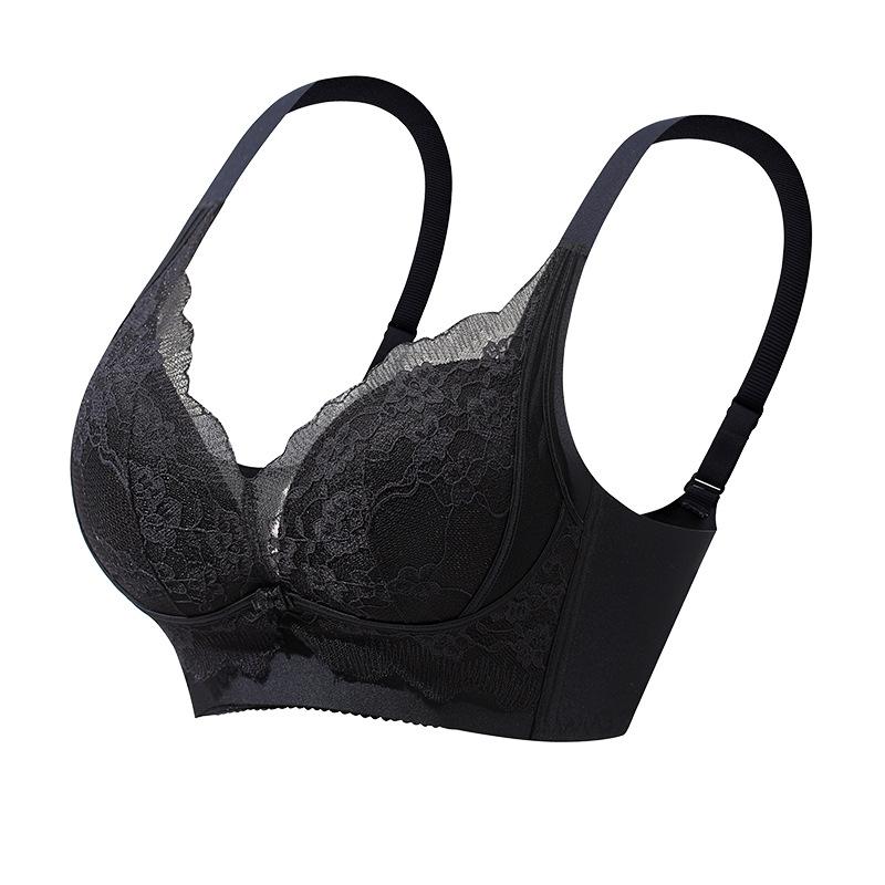 Lace sexy non-empty cup anti-sagging breast no steel ring adjustment bra cover 40 (recommended weight 67.5-75kg ) чорний
Lace sexy non-empty cup anti-sagging breast no steel ring adjustment bra cover 40 (recommended weight 67.5-75kg ) чорний