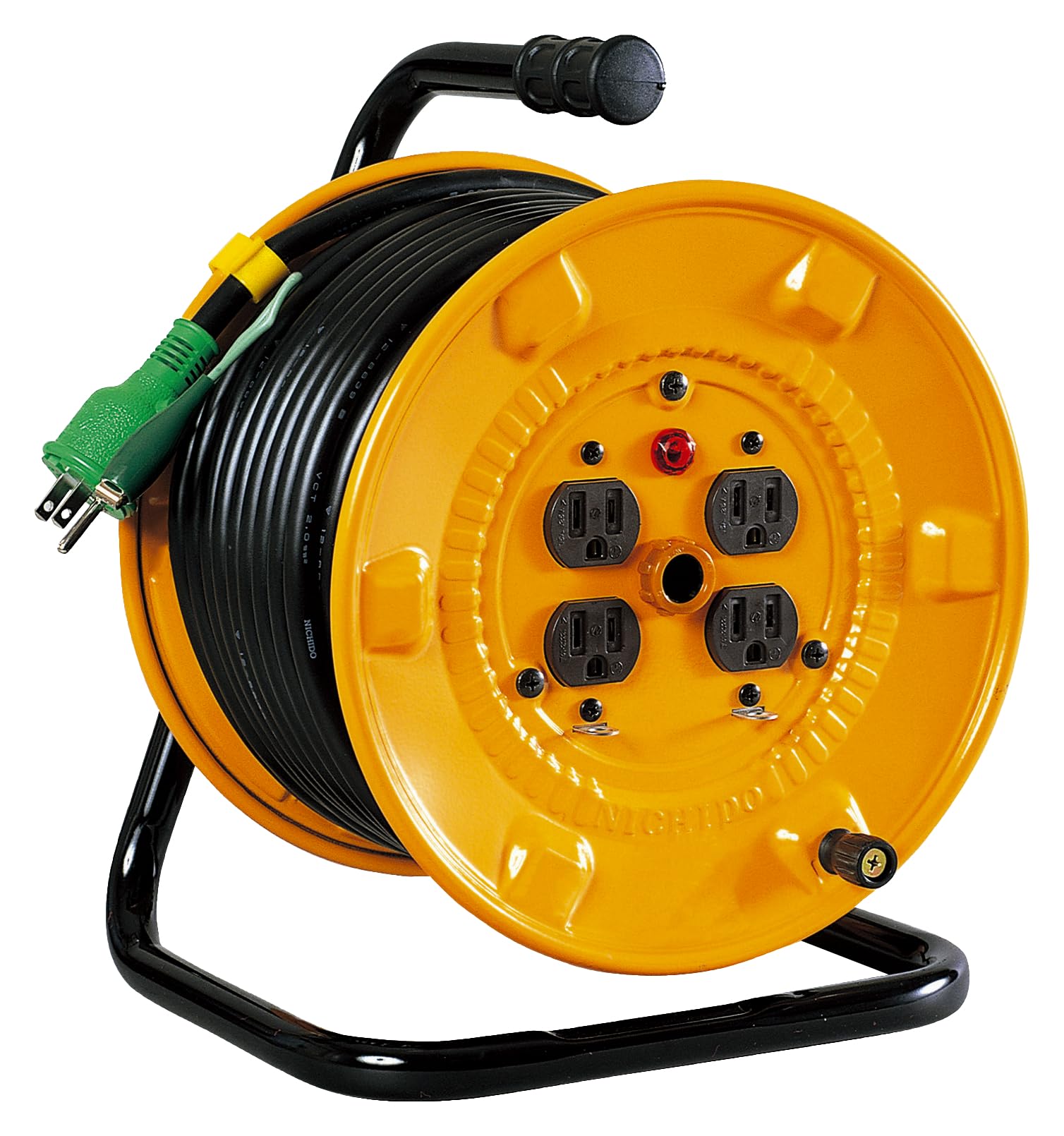 Nichido Industrial Electrical Drum with Grounding, 100V, 20m Cord Reel, NNP-E24, 4 Outlets, Pop-in Plug, Power Indicator, and Drum Stopper to Prevent
Nichido Industrial Electrical Drum with Grounding, 100V, 20m Cord Reel, NNP-E24, 4 Outlets, Pop-in Plug, Power Indicator, and Drum Stopper to Prevent