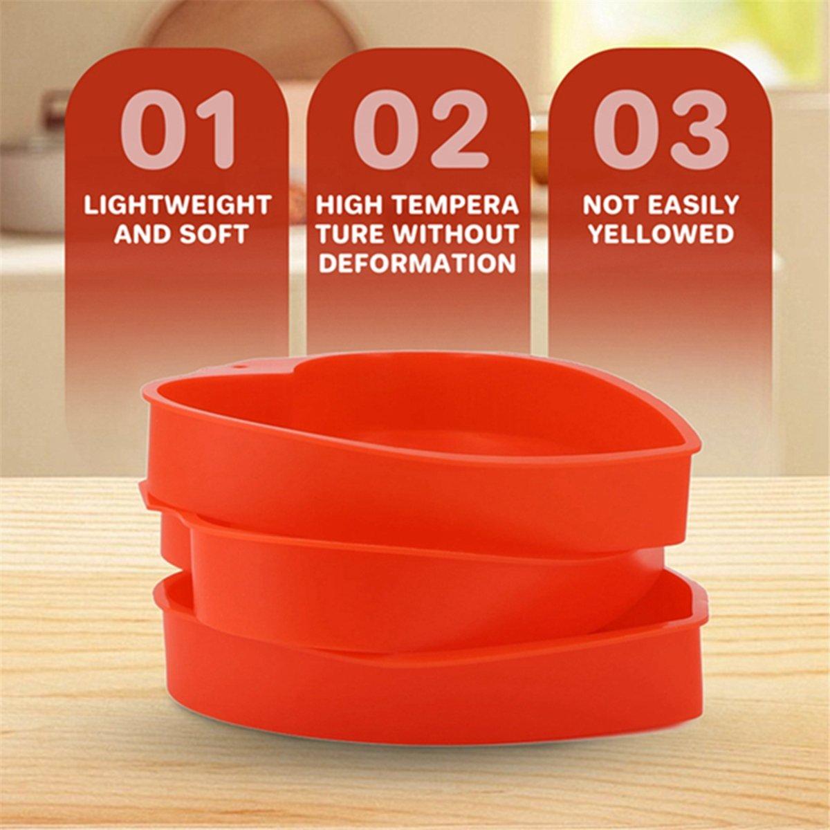 2025+ 3PCS Silicone Heart Shaped Cake Pans 8 Inch Nonstick Mold for Baking for Valentine S Day & Special Occasions China Mainland
2025+ 3PCS Silicone Heart Shaped Cake Pans 8 Inch Nonstick Mold for Baking for Valentine S Day & Special Occasions China Mainland