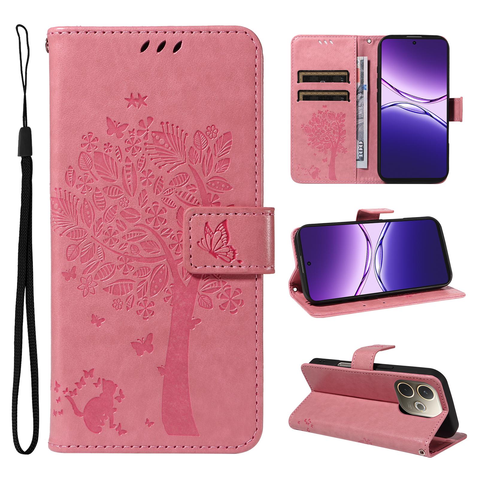 Для телефону Oppo A5 Pro 5G Чохол з підставкою Шаблон котячого дерева Шкіряний гаманець Мобільна накладка Pink
Для телефону Oppo A5 Pro 5G Чохол з підставкою Шаблон котячого дерева Шкіряний гаманець Мобільна накладка Pink